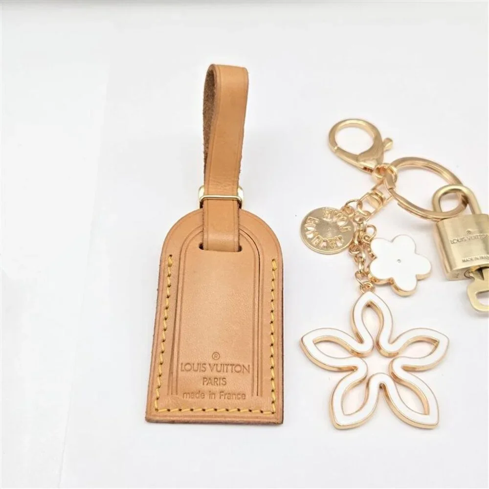 Authentic Louis Vuitton Luggage Nametag and Gold Padlock with Unbranded Keycharm - Picture 9 of 9